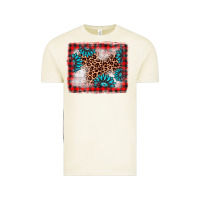Vintage Arctic Christmas gemstone leopard background Vintage Tee - AdoDesignShop
