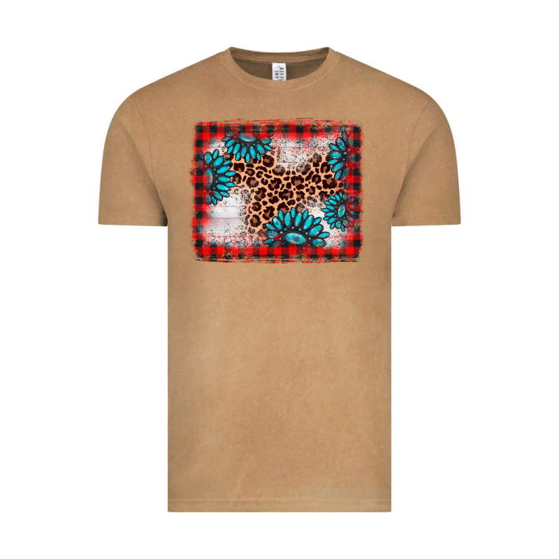 Christmas Gemstone Leopard Background Vintage Tee by AdoDesignShop | Teevron