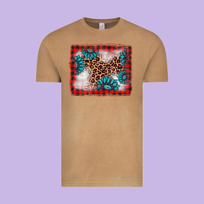 Christmas Gemstone Leopard Background Vintage Tee Designed By Adodesignshop