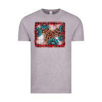 Vintage Zinc Christmas gemstone leopard background Vintage Tee - AdoDesignShop