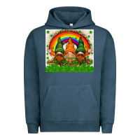 Pigment Midnight Navy St. Patrick's Day gnomies tumbler Urban Hoodie - HowdyJamesFarm