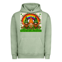 Pigment Oil Green St. Patrick's Day gnomies tumbler Urban Hoodie - HowdyJamesFarm