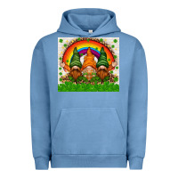 Pigment Pebble Blue St. Patrick's Day gnomies tumbler Urban Hoodie - HowdyJamesFarm