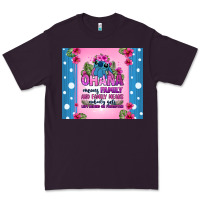 Plum ohana means family stitch Premium Tee - Zillion Design Studio
