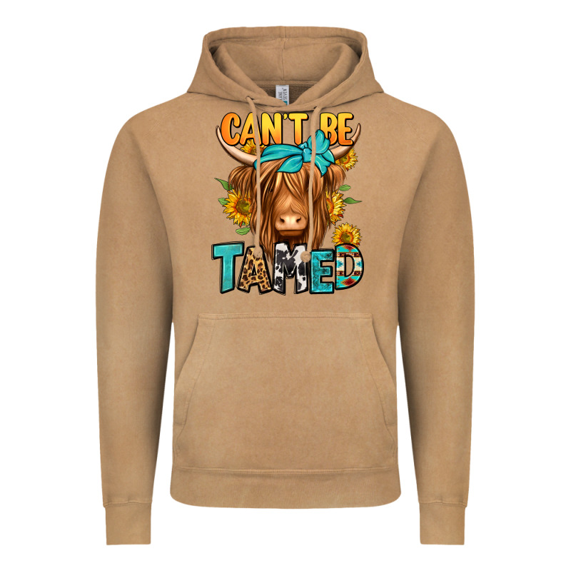 Can't Be Tamed Longhaired Cow Vintage Hoodie by Jasminsmagicworld | Teevron