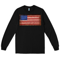 Black American flag Long Sleeve Tee - JahusDesignShop