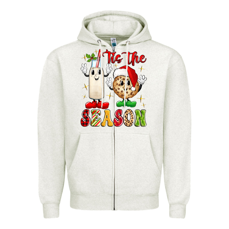 Tis The Season Zipper Hoodie by MaliasSmallBusiness | Teevron