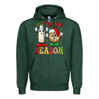 Sports Green tis the season Zipper Hoodie - MaliasSmallBusiness