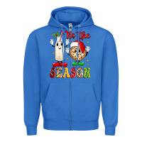 True Royal tis the season Zipper Hoodie - MaliasSmallBusiness