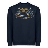 Navy Crab Heavyweight Sweatshirt - LillyAllenDesigns