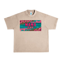 French Oak pink roses mama of girls license plate Urban Heavy Tee - Artiststas
