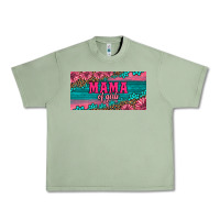 Oil Green pink roses mama of girls license plate Urban Heavy Tee - Artiststas