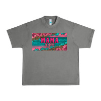 Tornado pink roses mama of girls license plate Urban Heavy Tee - Artiststas
