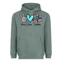 Sage Peace Love Sunshine Heavyweight Hoodie - Bettercallsaul
