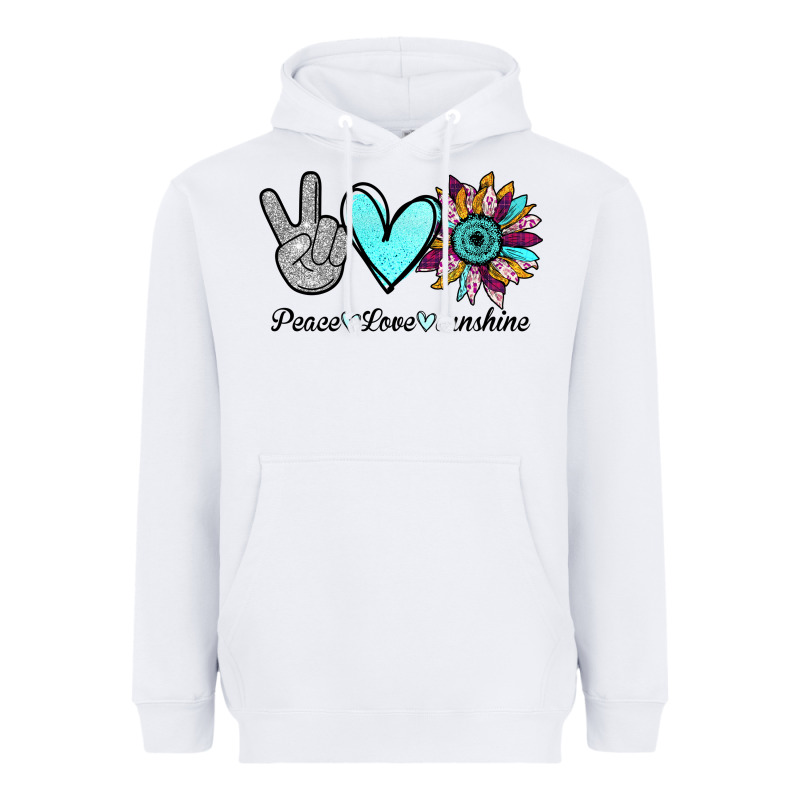 Peace Love Sunshine Heavyweight Hoodie by Bettercallsaul | Teevron