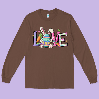 Love Easter Long Sleeve Tee Designed By Maliassmallbusiness