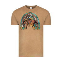 Vintage Camel bucking bronco rodeo rainbow Vintage Tee - Artiststas