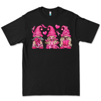 Black Breast Cancer Gnomes Premium Tee - texasbilliewilder