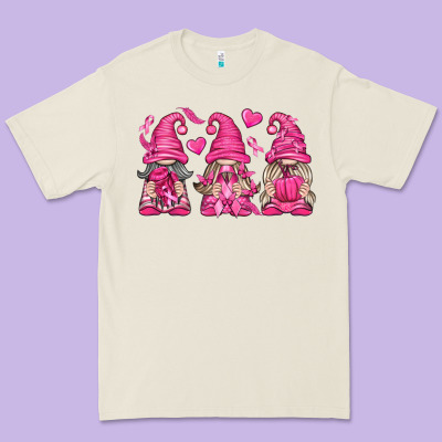 Breast Cancer Gnomes Premium Tee Designed By Texasbilliewilder