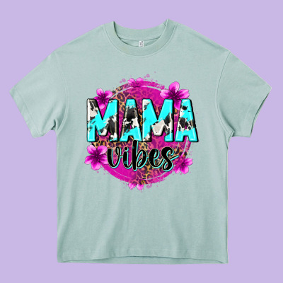 Mama Vibes Heavy Core Tee Designed By Zillion Design Studio