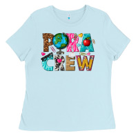 Baby Blue para crew Ladies Tee - texasbilliewilder