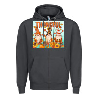 Smoke thankful gnome Zipper Hoodie - MaliasSmallBusiness