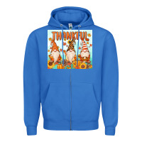 True Royal thankful gnome Zipper Hoodie - MaliasSmallBusiness