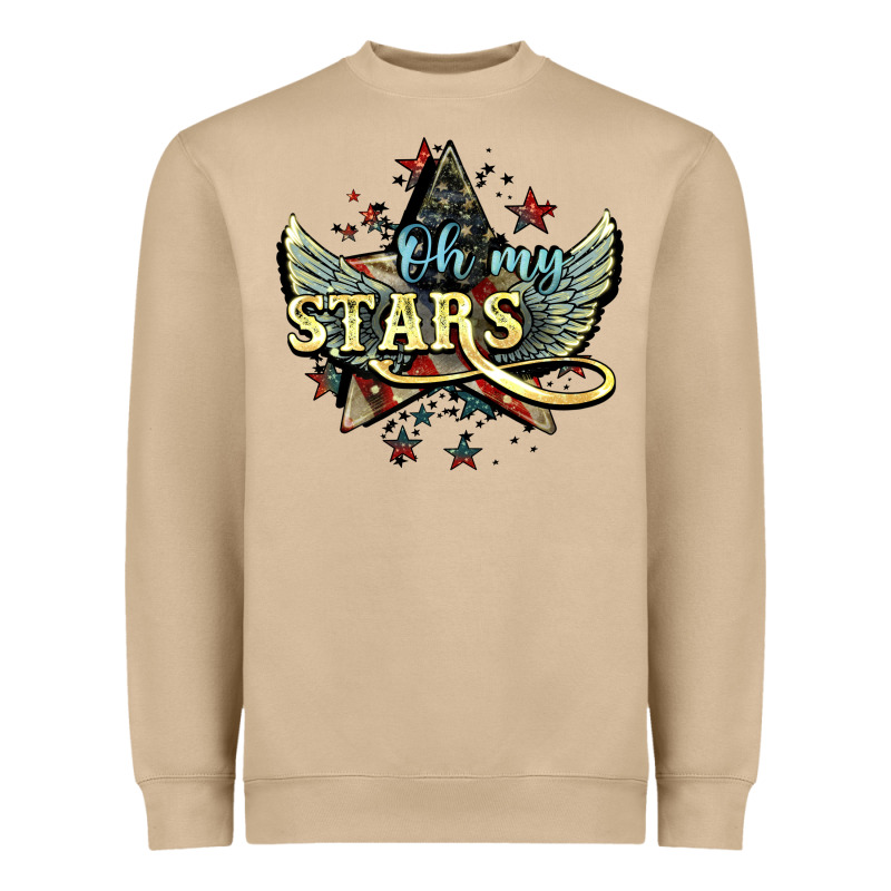 Oh My Stars America Wings Heavyweight Sweatshirt by NancyCooperArtShop | Teevron