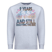 Heather Grey 9 Years And Still Enjoying The Ride Premium Sweatshirt - Bettercallsaul