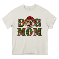 Cream english bulldog mom christmas Heavy Core Tee - RanaPortraitStore
