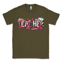 Army Green cancer awareness teacher Classic Tee - NancyCooperArtShop
