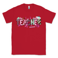 Red cancer awareness teacher Classic Tee - NancyCooperArtShop