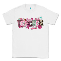 White cancer awareness teacher Classic Tee - NancyCooperArtShop