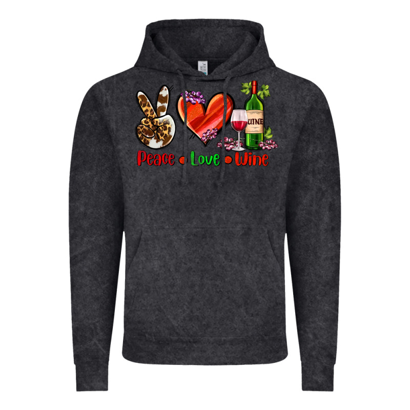 Peace Love Wine Vintage Hoodie by AdoDesignShop | Teevron