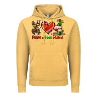 Vintage Mustard peace love wine Vintage Hoodie - AdoDesignShop