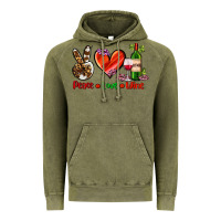 Vintage Olive peace love wine Vintage Hoodie - AdoDesignShop
