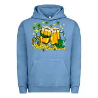 Pigment Pebble Blue St. Patrick's Day beer Urban Hoodie - HowdyJamesFarm