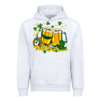 White St. Patrick's Day beer Urban Hoodie - HowdyJamesFarm