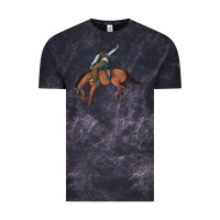 Cloud Black bucking bronco cowboy rodeo Vintage Tee - Artiststas