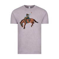 Vintage Zinc bucking bronco cowboy rodeo Vintage Tee - Artiststas