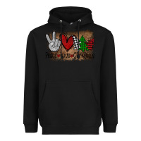 Black Peace Love Christmas Heavyweight Hoodie - Bettercallsaul