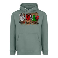 Sage Peace Love Christmas Heavyweight Hoodie - Bettercallsaul