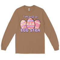Toasted Coconut i'm just so egg stra Long Sleeve Tee - MaliasSmallBusiness