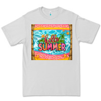 Dove Grey hello summer Premium Tee - Zillion Design Studio