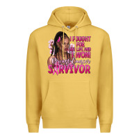 Antique Gold i fought for my life and i won afro woman Premium Hoodie - NancyCooperArtShop