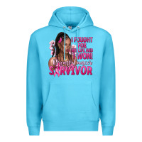 Ocean Blue i fought for my life and i won afro woman Premium Hoodie - NancyCooperArtShop