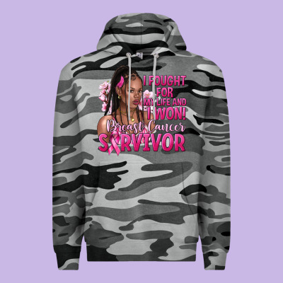 I Fought For My Life And I Won Afro Woman Premium Hoodie Designed By Nancycooperartshop