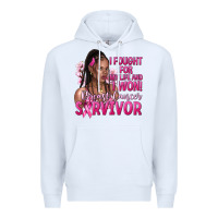 White i fought for my life and i won afro woman Premium Hoodie - NancyCooperArtShop