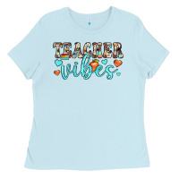 Baby Blue teacher vibes Ladies Tee - JahusDesignShop