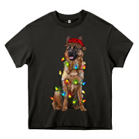 Asphalt christmas german shepherd Heavy Core Tee - RanaPortraitStore
